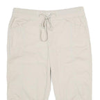 CROFT & BARROW Womens Shorts Cream Casual UK 14 W32 Cotton Blend Drawstring