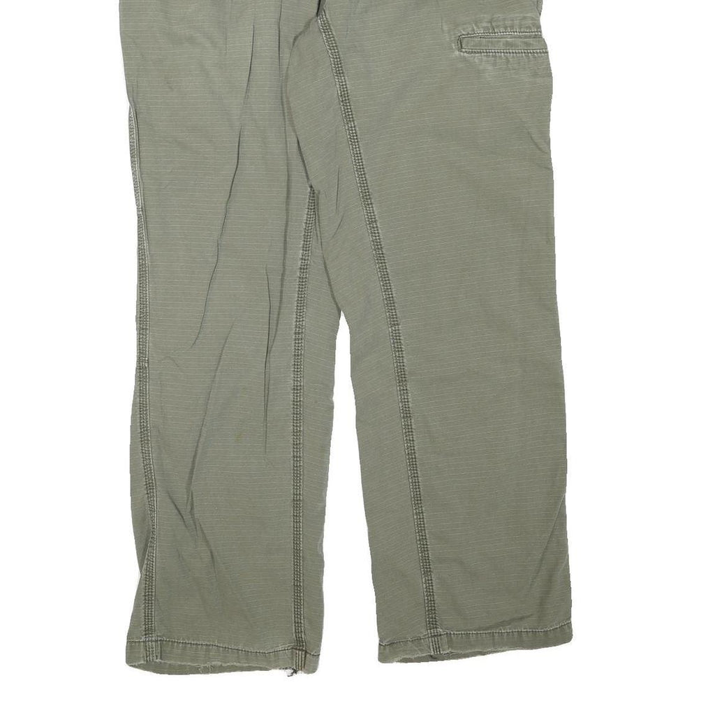 CARHARTT Womens Cotton Blend Green Regular Straight Trousers W34 L29 Workwear