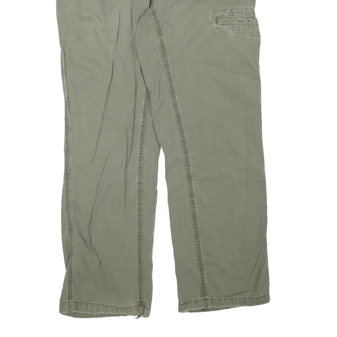 CARHARTT Womens Cotton Blend Green Regular Straight Trousers W34 L29 Workwear