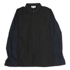 CALVIN KLEIN Mens Black & Navy Shirt M Cotton Long Sleeve Button Closure