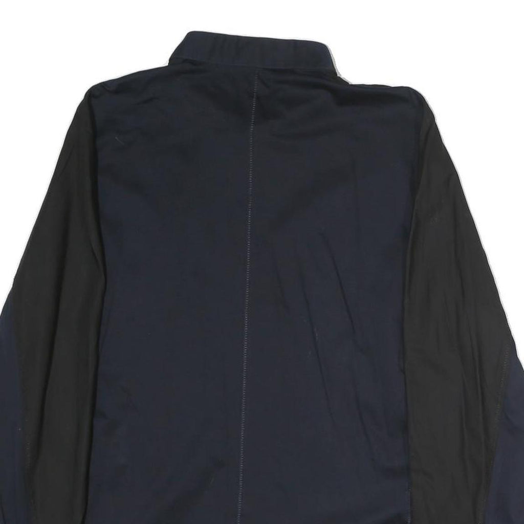 CALVIN KLEIN Mens Black & Navy Shirt M Cotton Long Sleeve Button Closure