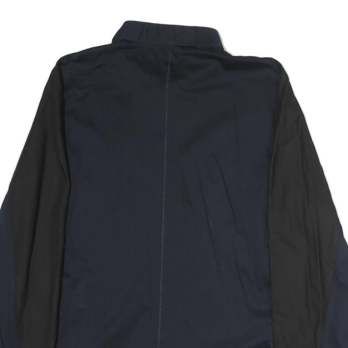 CALVIN KLEIN Mens Black & Navy Shirt M Cotton Long Sleeve Button Closure