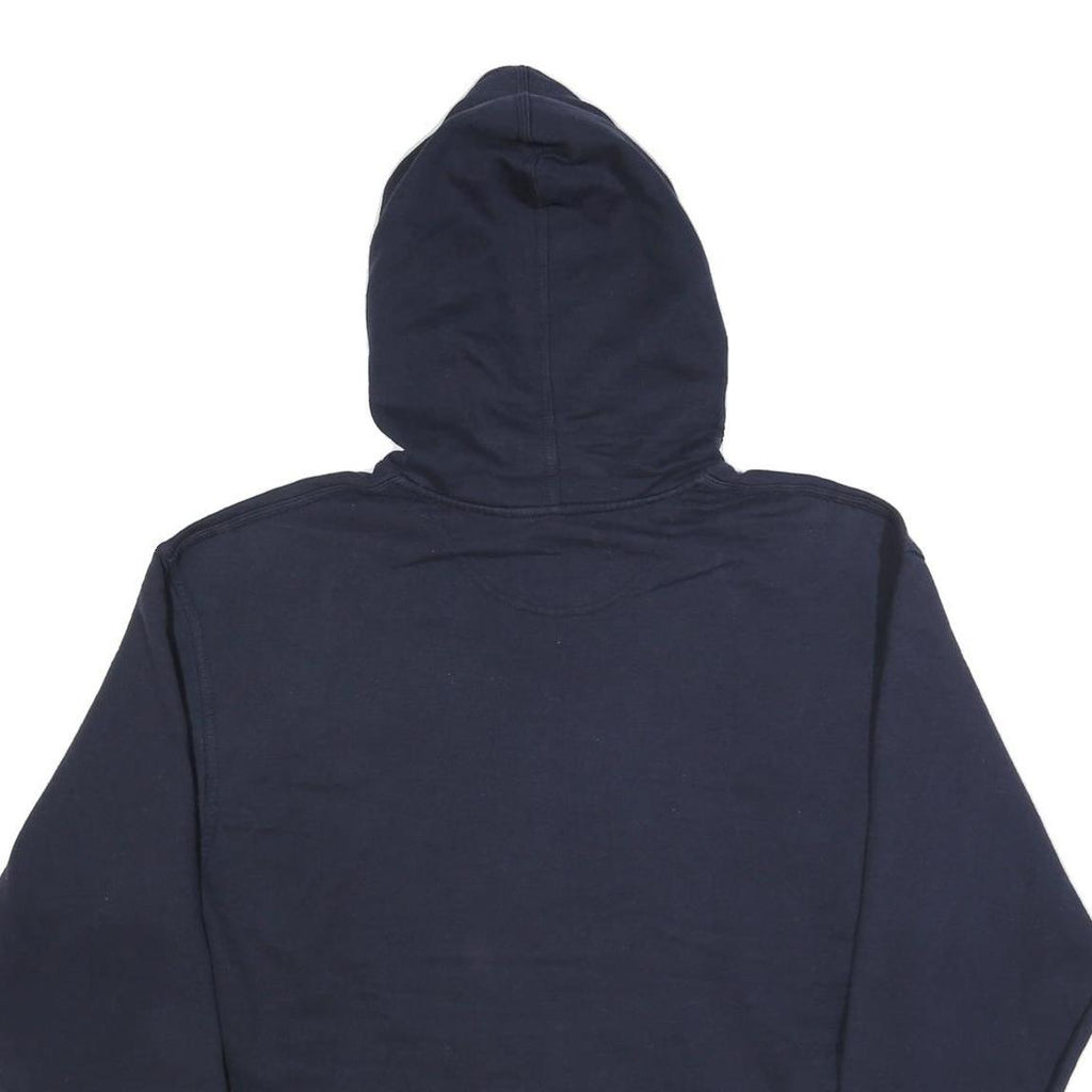 CHAMPION Mens Navy Blue Pullover Hoodie L Cotton Blend Casual Sportswear