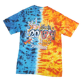 DISNEY PARKS Mens Blue & Orange Graphic T-Shirt M Short Sleeve Crew Neck