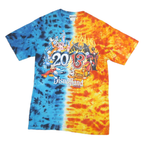 DISNEY PARKS Mens Blue & Orange Graphic T-Shirt M Short Sleeve Crew Neck