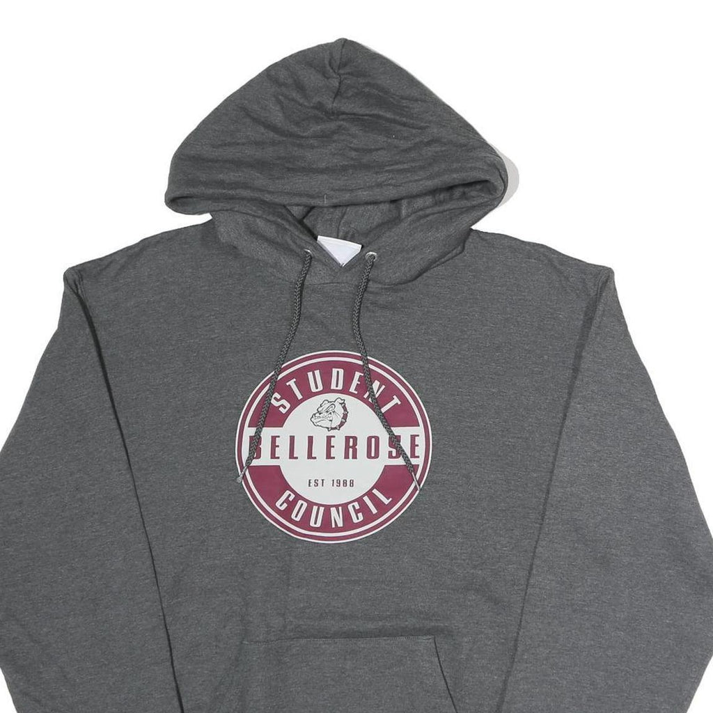 CHAMPION Mens Grey Bellerose Student Council Pullover Hoodie M