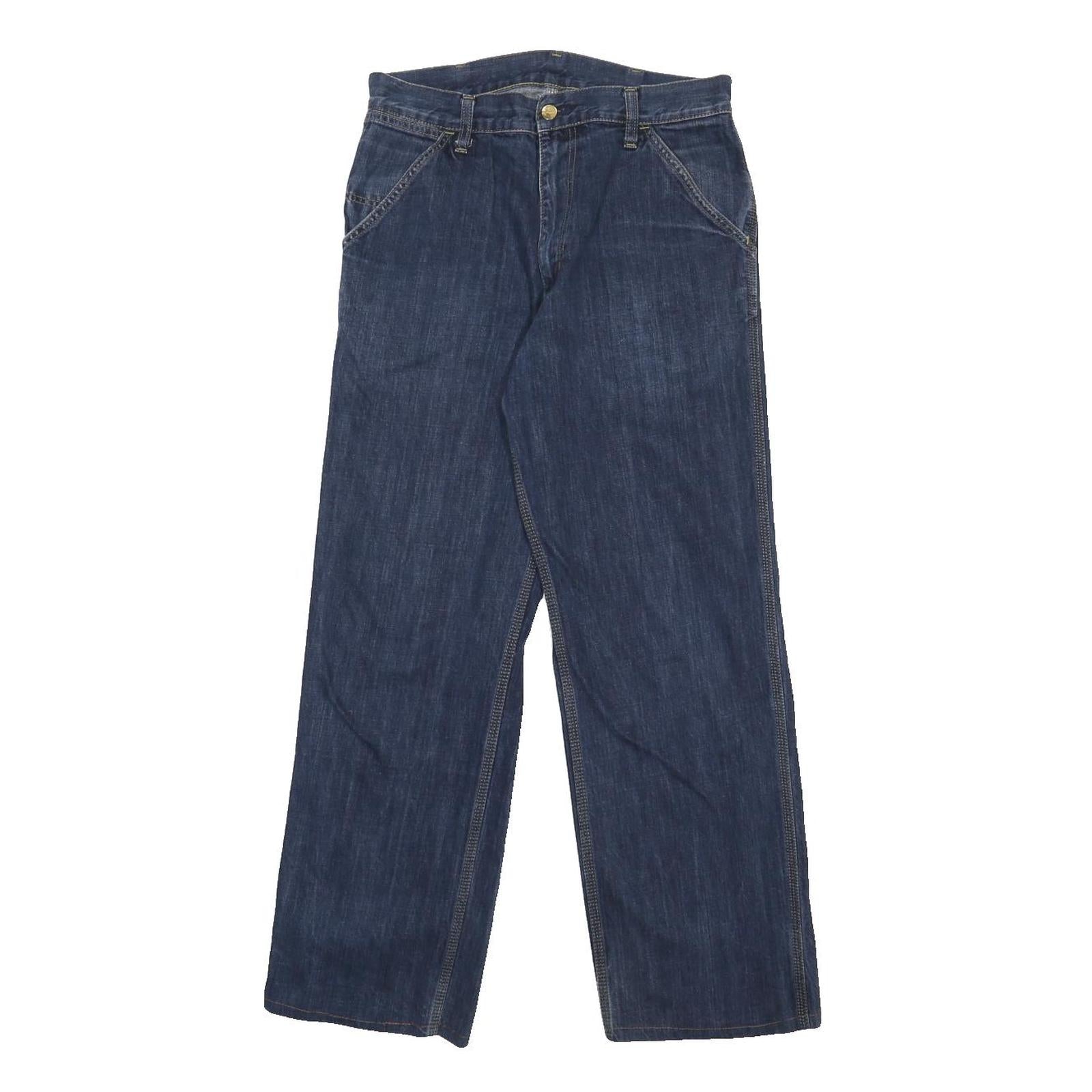 CARHARTT Mens Jeans Blue Loose Straight Denim Medium W28 L28 Workwear Casual