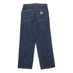 CARHARTT Mens Jeans Blue Loose Straight Denim Medium W28 L28 Workwear Casual