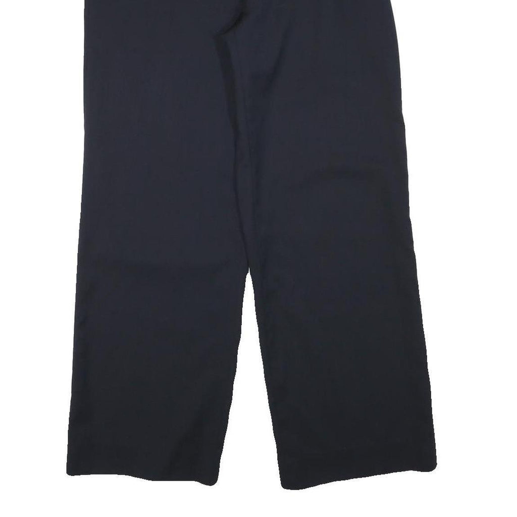 MAUREL Womens Polyester Blend Black Relaxed Straight Trousers W29 L30 Elegant