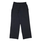 MAUREL Womens Polyester Blend Black Relaxed Straight Trousers W29 L30 Elegant