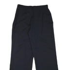 MAUREL Womens Polyester Blend Black Relaxed Straight Trousers W29 L30 Elegant