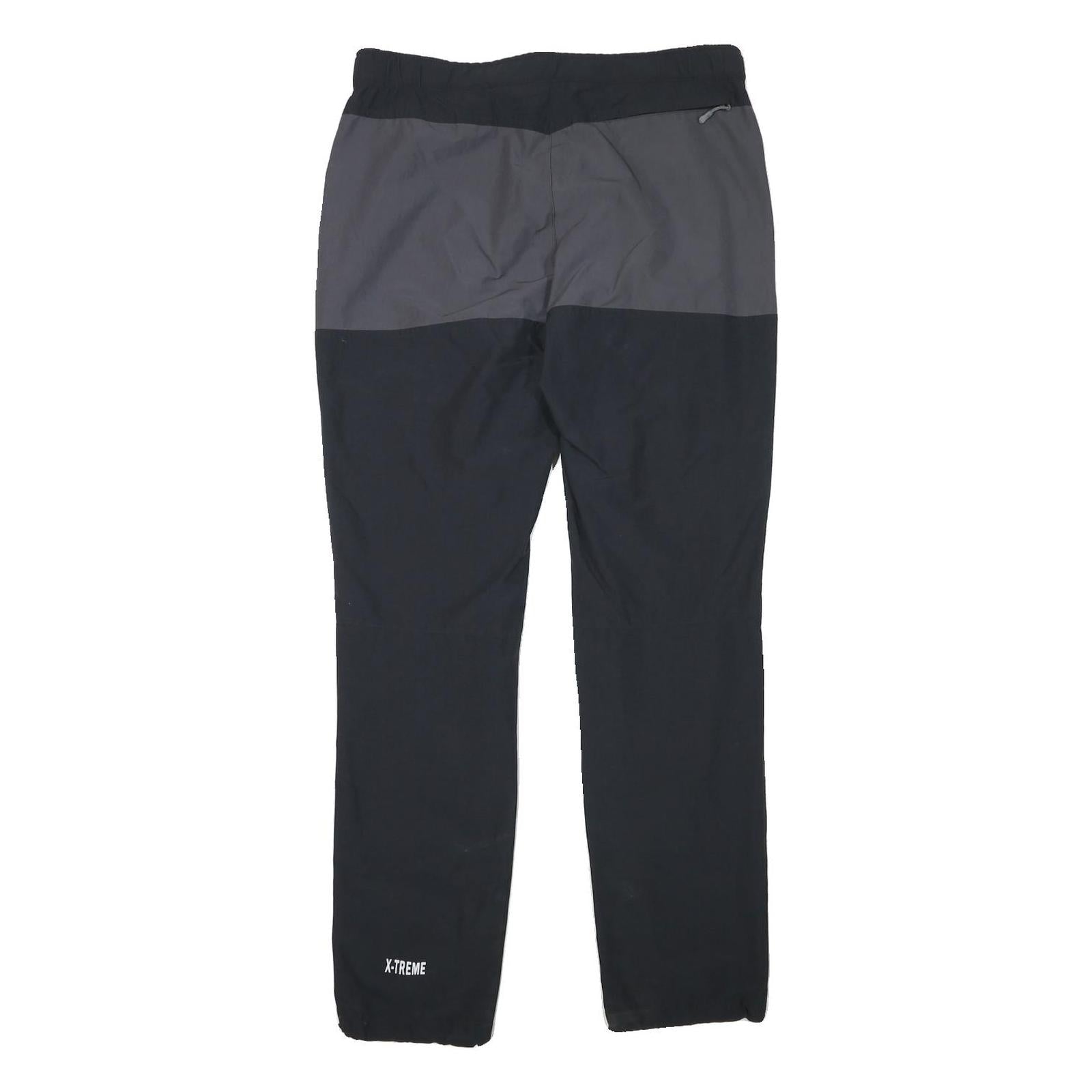 HIGH COLORADO Mens Polyester Blend Black & Grey Regular Fit Straight Trousers