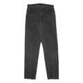WRANGLER Mens Black Regular Fit Straight Denim Jeans W30 L34 Classic Zip