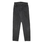 WRANGLER Mens Black Regular Fit Straight Denim Jeans W30 L34 Classic Zip