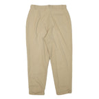 MADELEINE Womens Wool Blend Beige Relaxed Tapered Trousers W30 L25