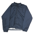 PARADISE POINT Mens Blue Jacket S Polyester Plain Button Closure Lightweight