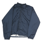 PARADISE POINT Mens Blue Jacket S Polyester Plain Button Closure Lightweight
