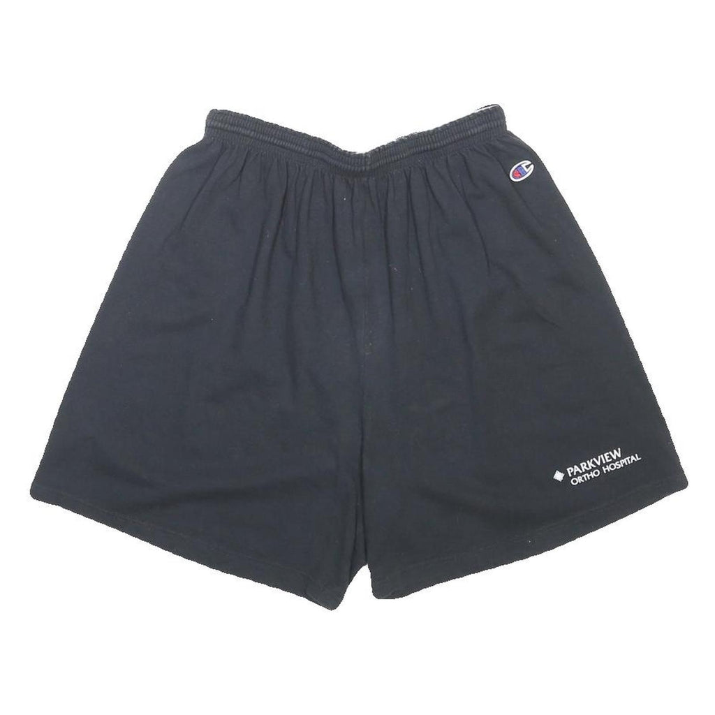 CHAMPION Womens Black Casual Shorts XL W27 Parkview Ortho Hospital Print