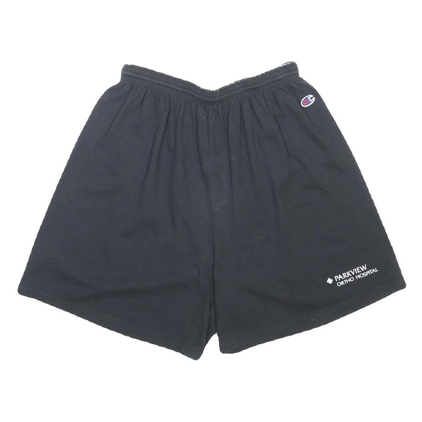 CHAMPION Womens Black Casual Shorts XL W27 Parkview Ortho Hospital Print