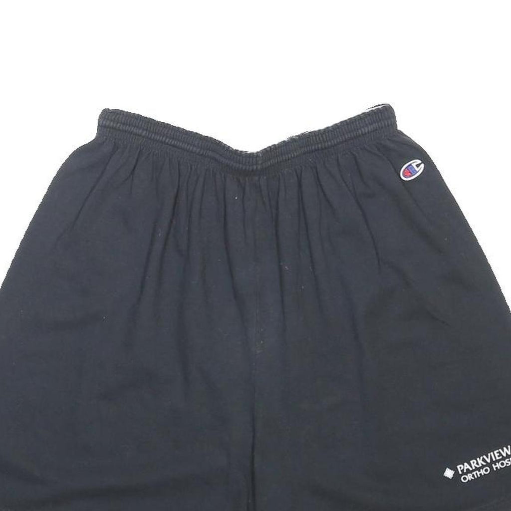 CHAMPION Womens Black Casual Shorts XL W27 Parkview Ortho Hospital Print