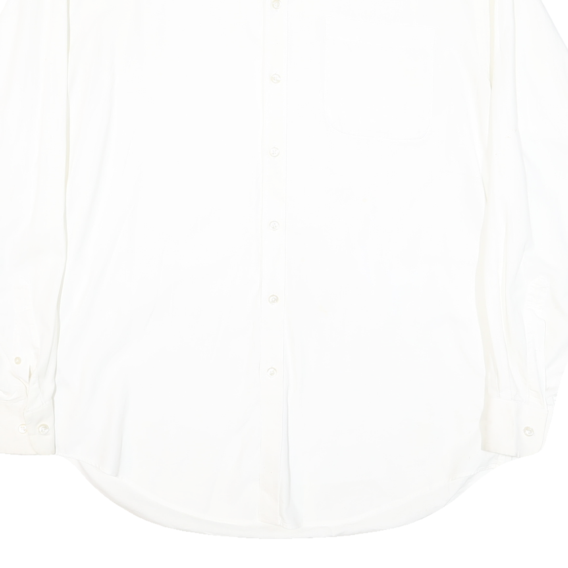 NAUTICA Mens White Shirt M Button Long Sleeve Classic Cotton Blend