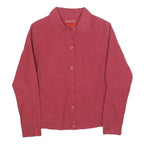 TEDDYS Womens Red Button Jacket M Cotton Blend Classic Casual Outerwear