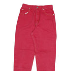 COTTON BLUE Womens Jeans Red Relaxed Straight Denim Medium W28 L30 Classic Fit