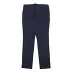 LACOSTE Womens Cotton Blend Navy Slim Fit Straight Leg Trousers W31 L30