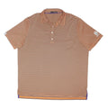 RALPH LAUREN X Mens Orange & Black Striped Short Sleeve Polo Shirt 2XL