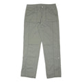 INDIGO Womens Cotton Blend Green Relaxed Fit Straight Trousers W32 L30 Casual