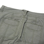 INDIGO Womens Cotton Blend Green Relaxed Fit Straight Trousers W32 L30 Casual