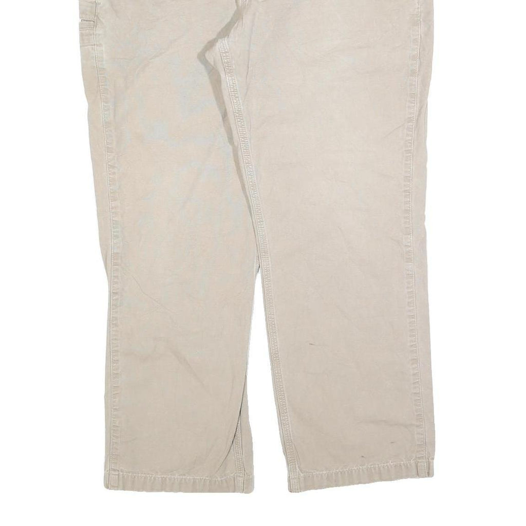 CARHARTT Mens Jeans Beige Relaxed Straight Denim W38 L30 Classic Zip Cotton