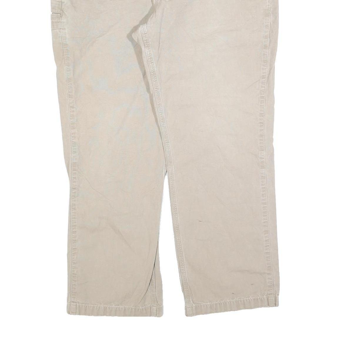 CARHARTT Mens Jeans Beige Relaxed Straight Denim W38 L30 Classic Zip Cotton