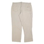 CARHARTT Mens Jeans Beige Relaxed Straight Denim W38 L30 Classic Zip Cotton