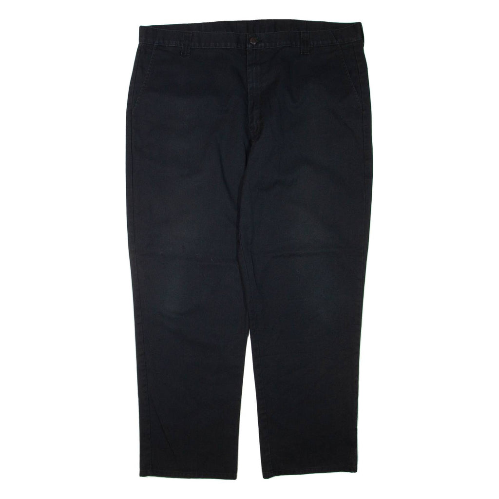 DICKIES Mens Trousers Black Regular Tapered W42 L32