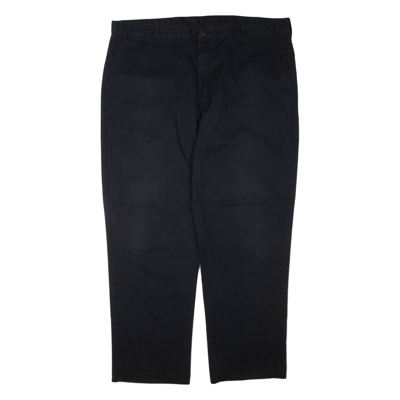 DICKIES Mens Trousers Black Regular Tapered W42 L32
