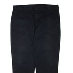 DICKIES Mens Trousers Black Regular Tapered W42 L32