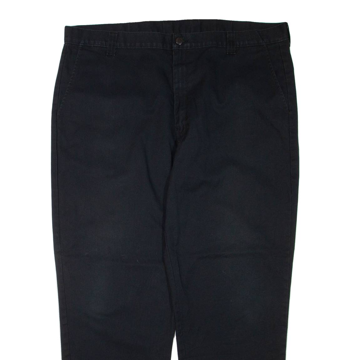 DICKIES Mens Trousers Black Regular Tapered W42 L32