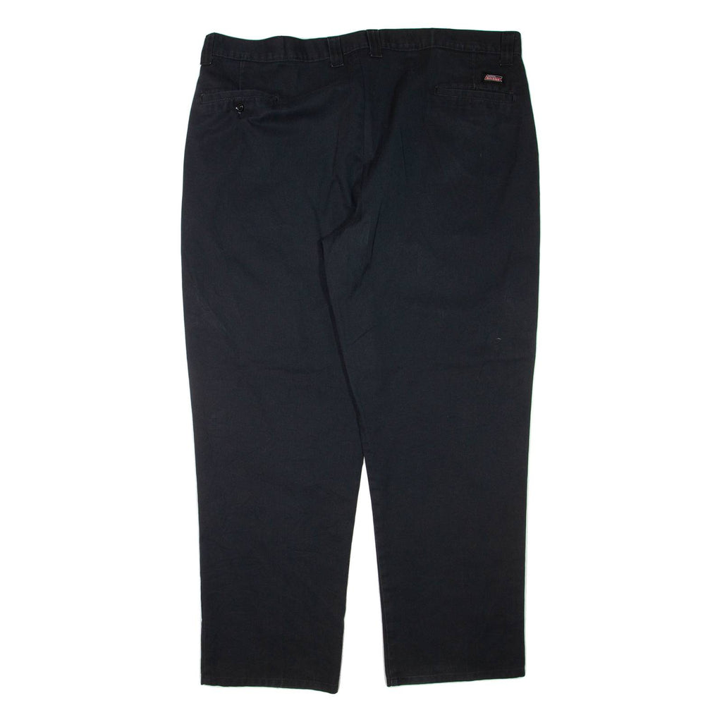 DICKIES Mens Trousers Black Regular Tapered W42 L32