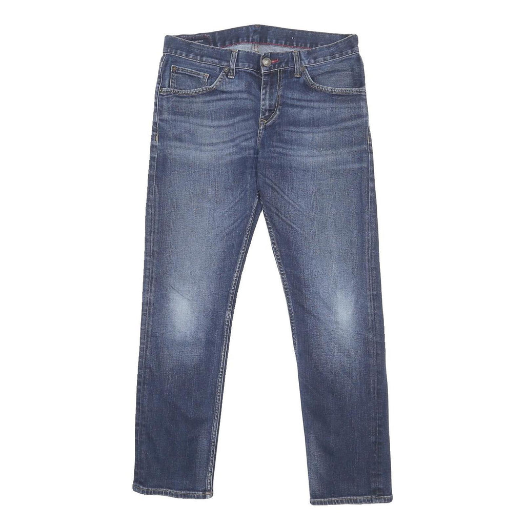 TOMMY HILFIGER Womens Jeans Blue Slim Skinny Denim Medium W32 L28 Zip