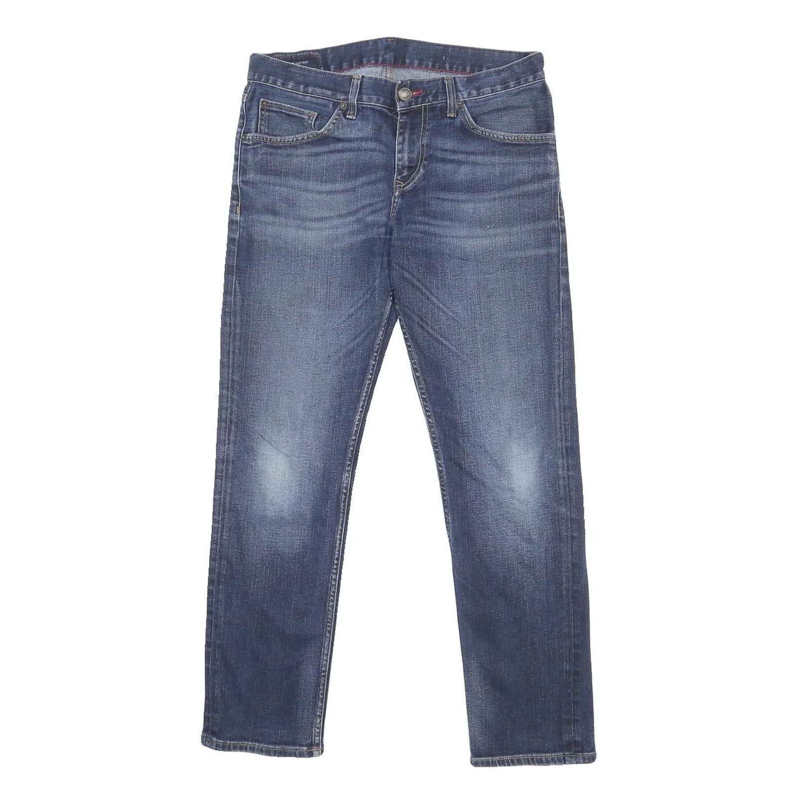 TOMMY HILFIGER Womens Jeans Blue Slim Skinny Denim Medium W32 L28 Zip