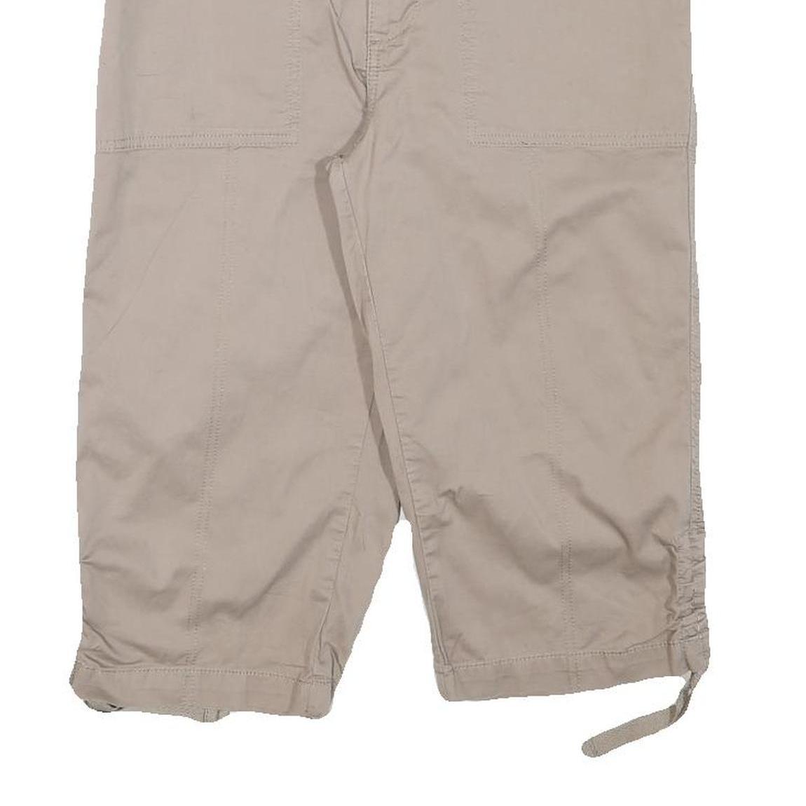 LEE Womens Shorts Beige Casual Relaxed L W30 Cotton Blend Summer Wear