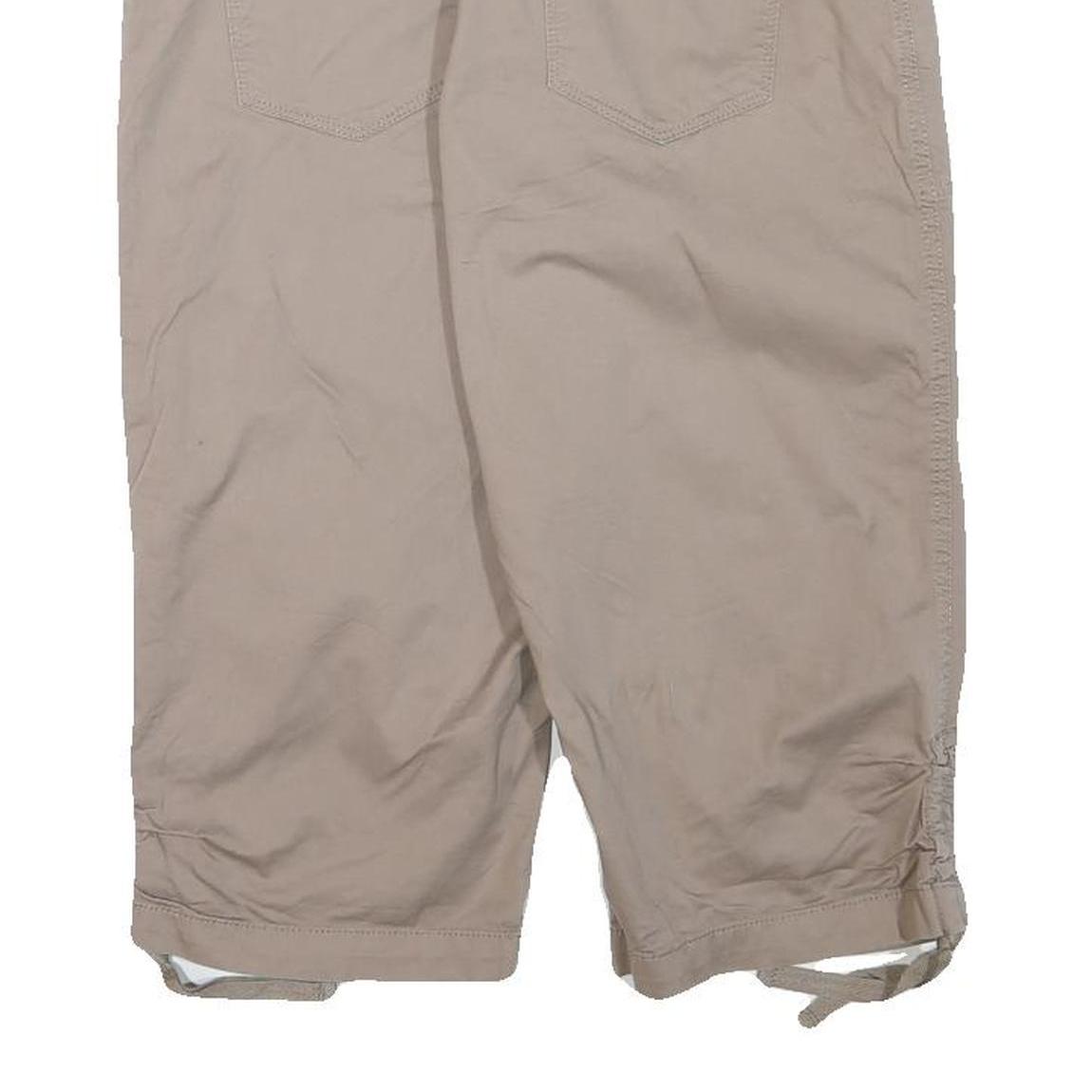 LEE Womens Shorts Beige Casual Relaxed L W30 Cotton Blend Summer Wear