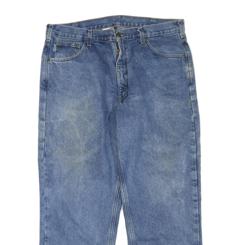 CARHARTT Mens Jeans Blue Regular Straight Denim Medium W38 L30 Workwear