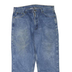 CARHARTT Mens Jeans Blue Regular Straight Denim Medium W38 L30 Workwear