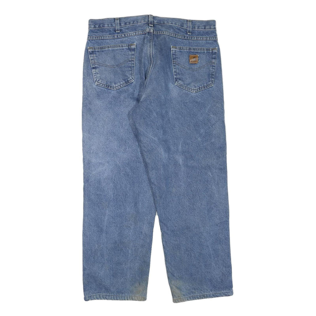 CARHARTT Mens Jeans Blue Regular Straight Denim Medium W38 L30 Workwear