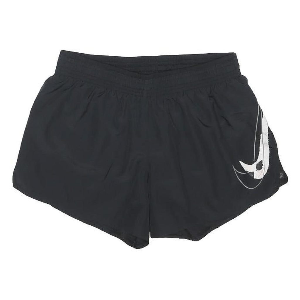 NIKE Womens Black Casual Shorts Sports Logo S W28 Lightweight Comfortable