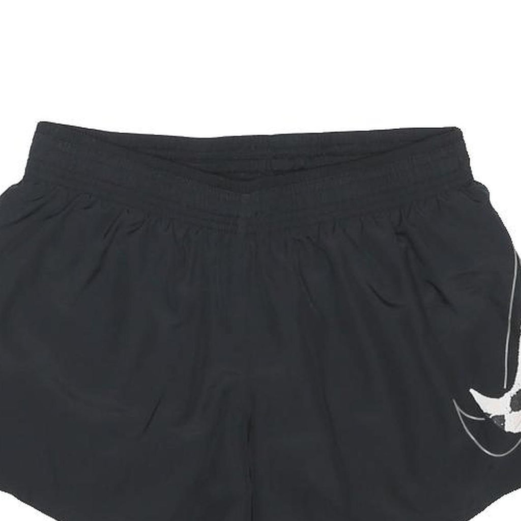 NIKE Womens Black Casual Shorts Sports Logo S W28 Lightweight Comfortable