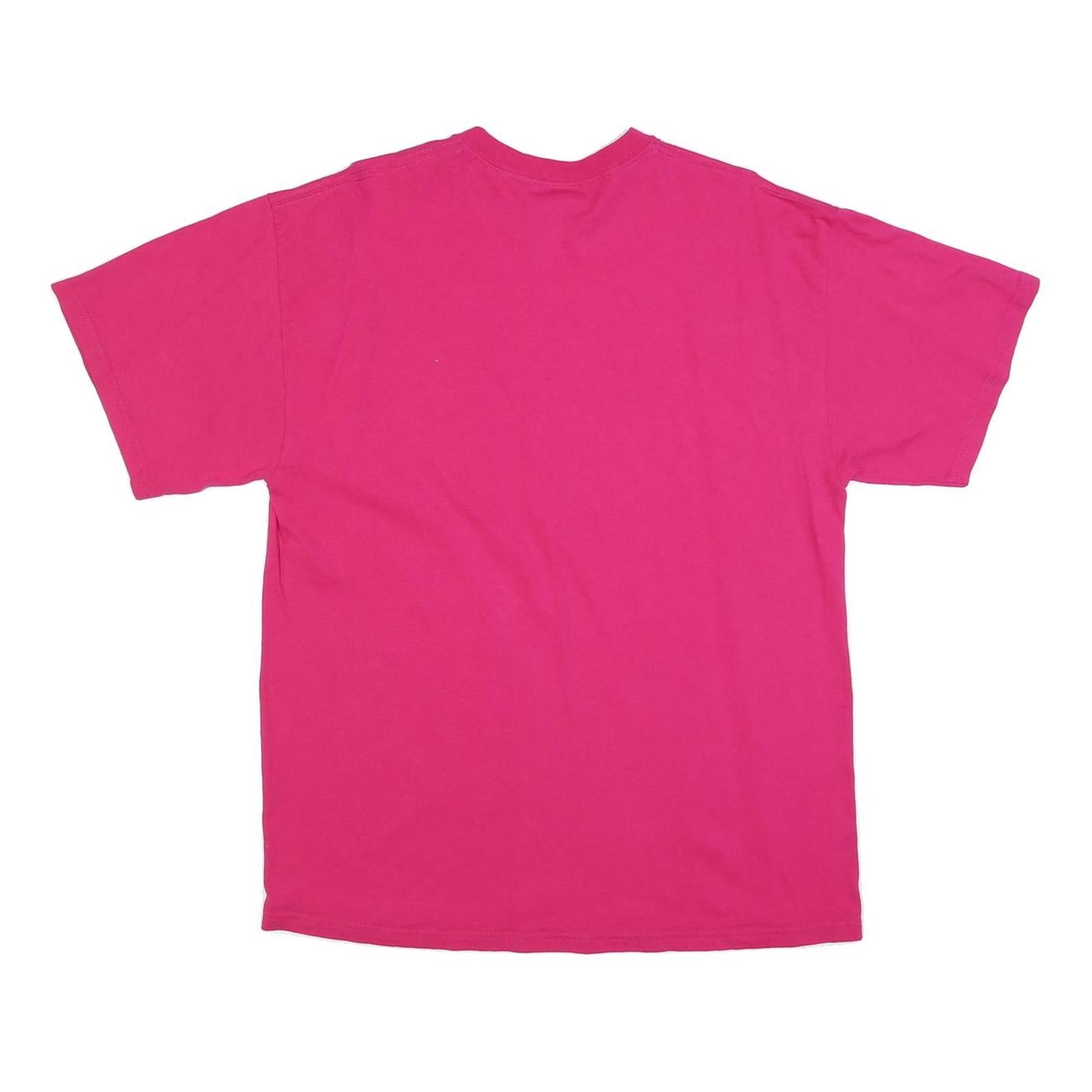 SOFFE Mens Pink Stuttgart Germany Graphic T-Shirt L Short Sleeve Crew Neck