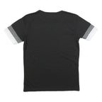 PUMA Mens Black Grey & White Academy Graphic T-Shirt M Short Sleeve Crew Neck